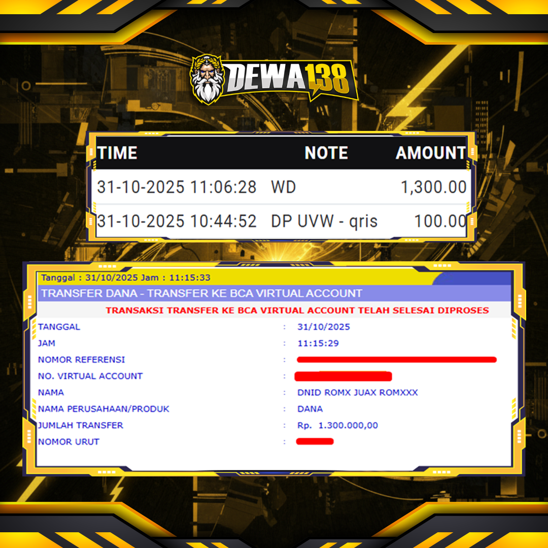 MUSANGWIN288AA: Game Jackpot Khusus New Member Depo 100k Wd 1,3 Juta Malam Ini